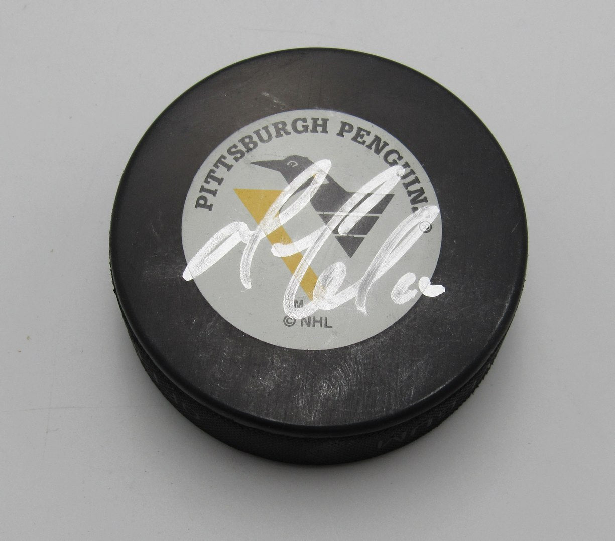 Mario Lemieux HOF Signed/Autographed Pittsburgh Penguins Hockey Puck PSA 194229