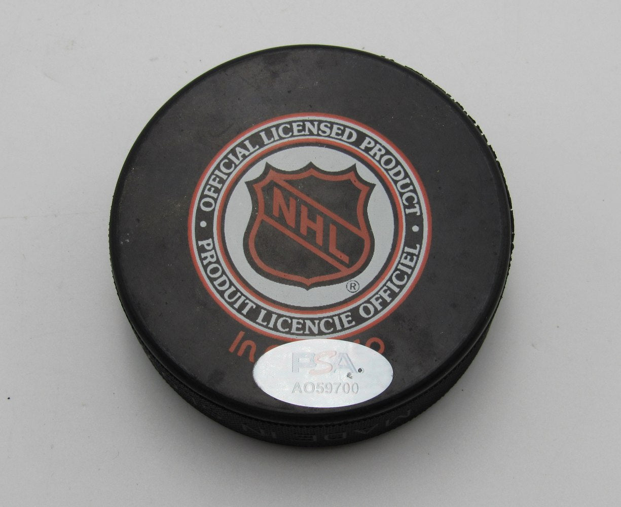 Joe Sakic HOF Signed 1996 Stanley Cup Championship Hockey Puck PSA 194252