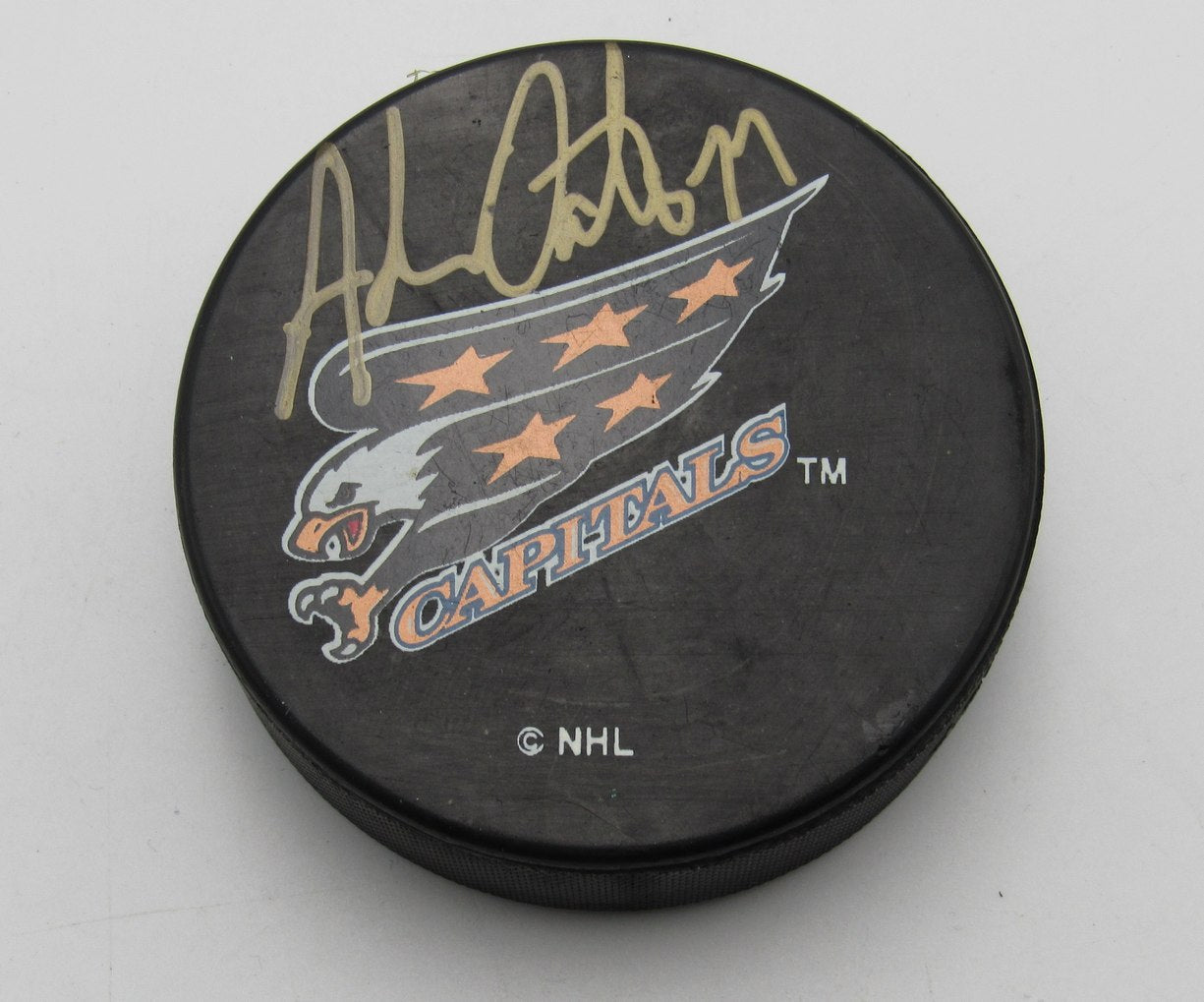 Adam Oates HOF Signed/Autographed Washington Capitals Hockey Puck PSA 194274