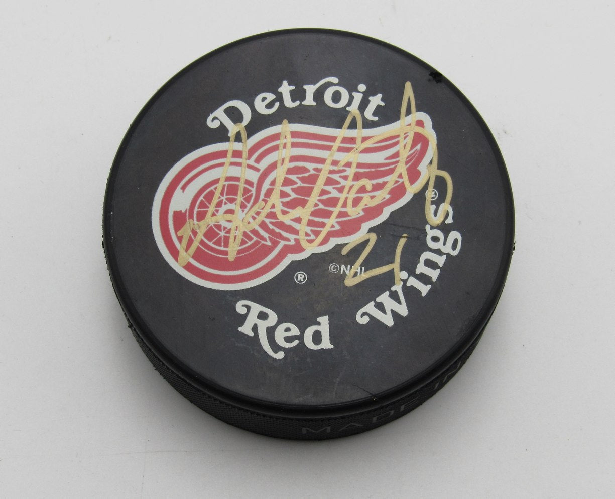 Adam Oates HOF Signed/Autographed Detroit Red Wings Hockey Puck PSA 194287