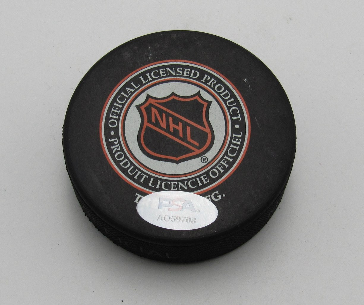 Brian Leetch HOF Signed/Auto 1994 All Star Game Hockey Puck Rangers PSA 194304