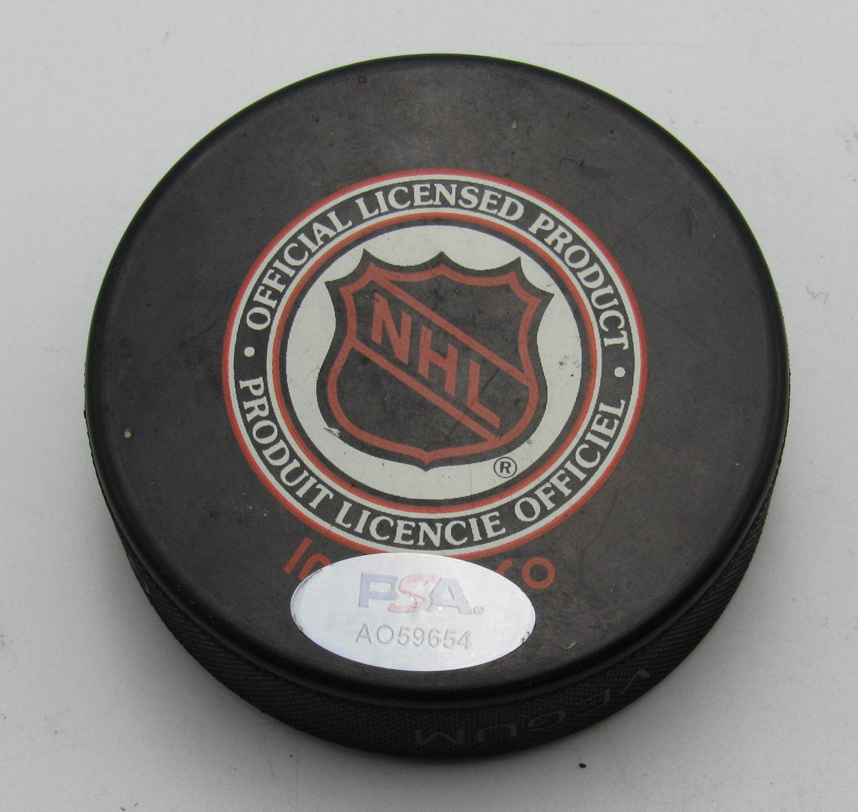 Andy Bathgate HOF Signed/Inscribed Toronto Maple Leafs Hockey Puck PSA 194318