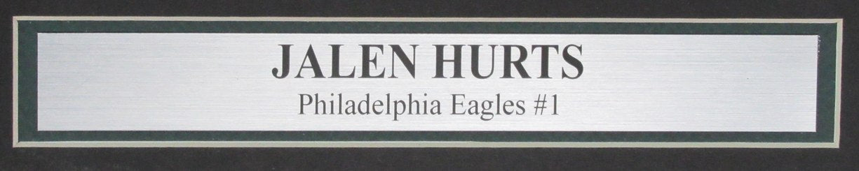 Jalen Hurts Signed/Inscribed 16x20 Photo Philadelphia Eagles Framed JSA 195280