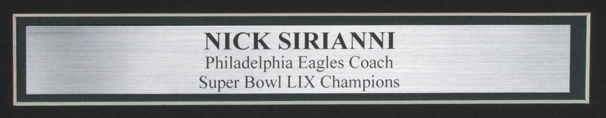 Nick Sirianni Signed/Auto 16x20 Photo Philadelphia Eagles Framed Beckett 195282