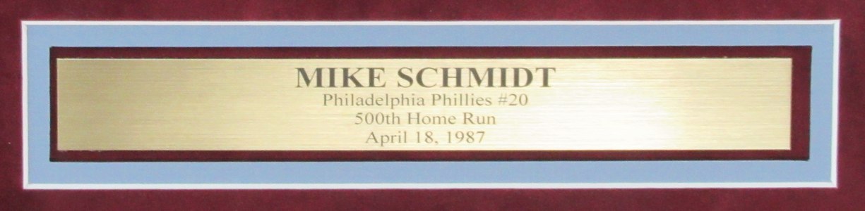 Mike Schmidt HOF Signed/Auto 16x20 Photo Philadelphia Phillies Framed BAS 195285