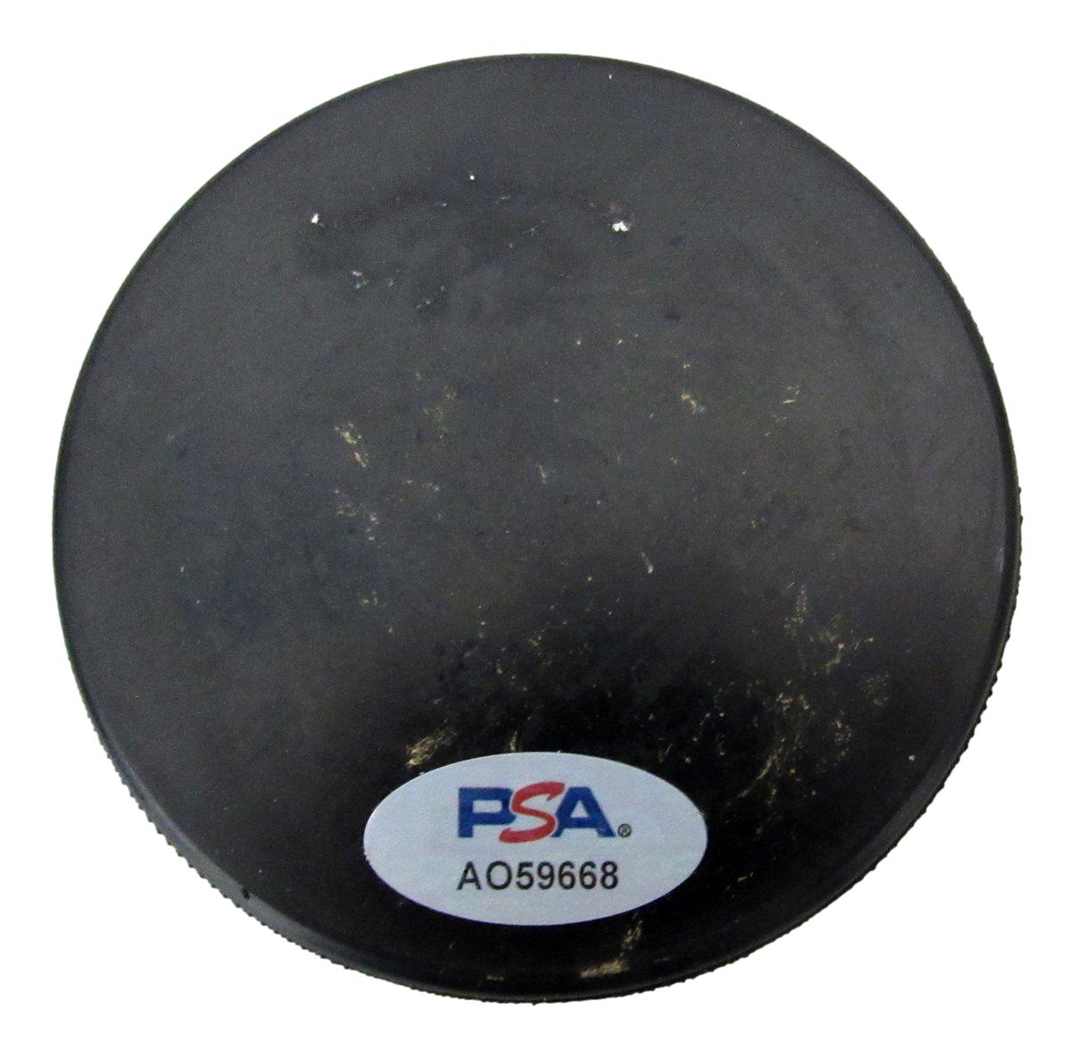 Ray Bourque HOF Signed Boston Gardens Hockey Puck Boston Bruins PSA 194257