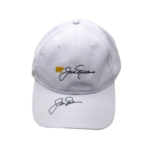 Jack Nicklaus Signed/Auto White Golden Bear Golf Hat PGA Champ PSA/DNA 195243