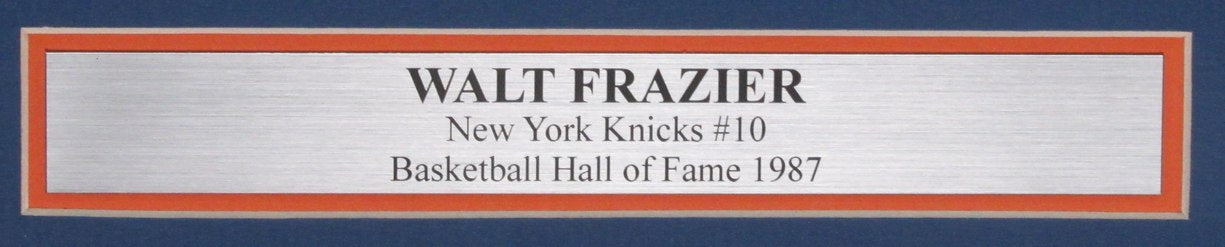 Walt Frazier HOF New York Knicks Signed/Auto 11x14 Photo Framed JSA 193992