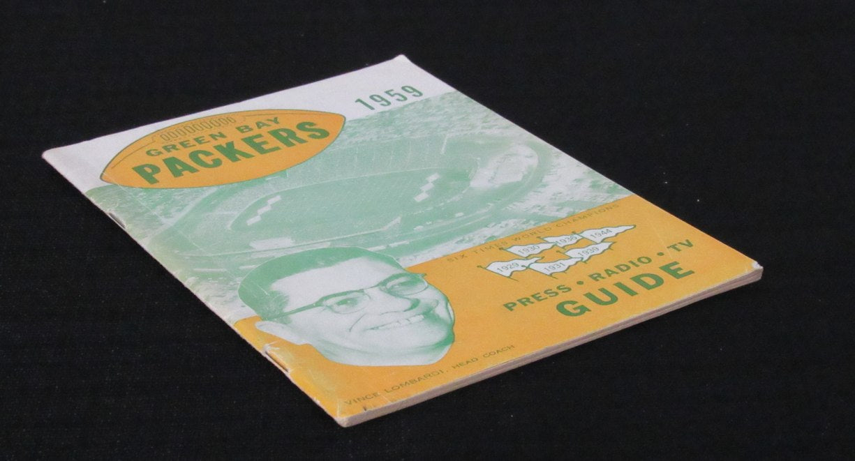 Vintage 1959 Green Bay Packers Press/Media Guide Lombardi's 1st Year 195264