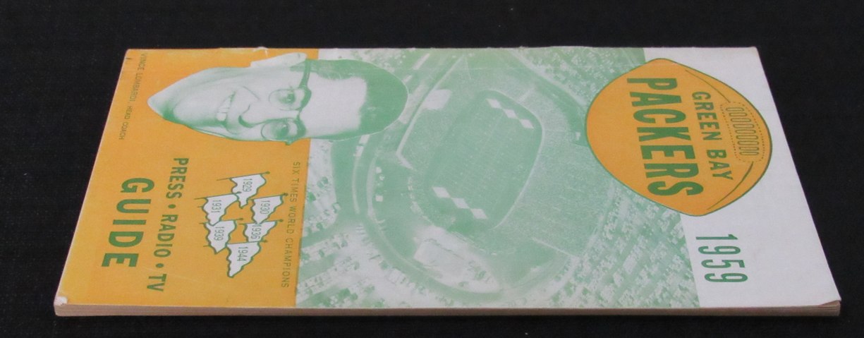 Vintage 1959 Green Bay Packers Press/Media Guide Lombardi's 1st Year 195264