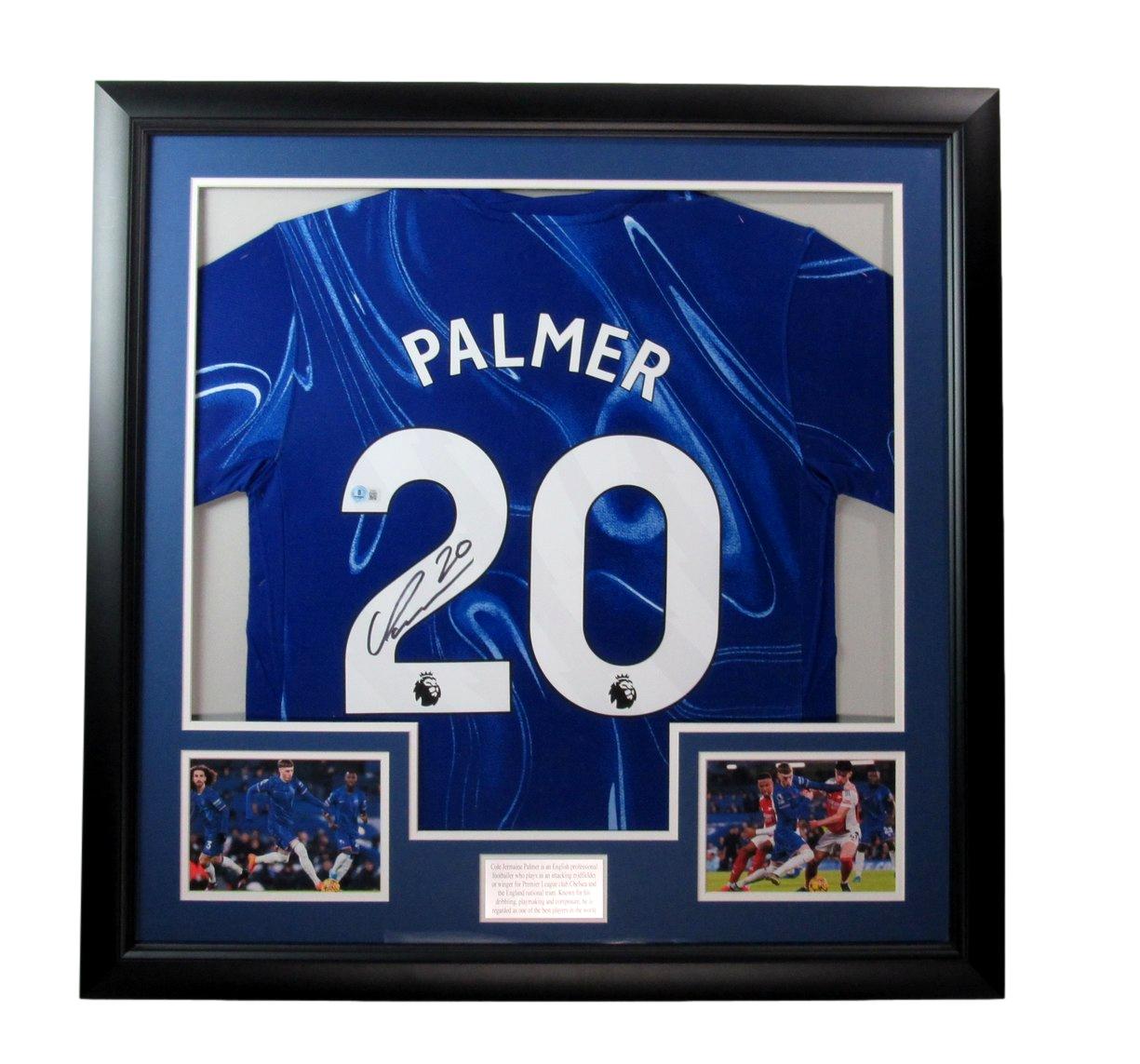 Cole Jermaine Palmer Signed/Auto Chelsea Soccer Jersey Framed Beckett 195504