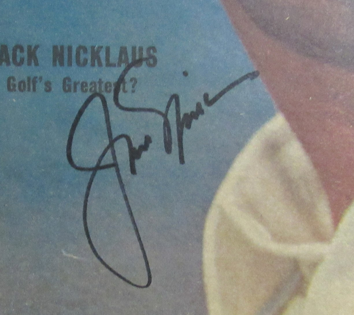 Jack Nicklaus Signed/Auto August 28, 1971 The Sporting News NOLABEL PSA 194711