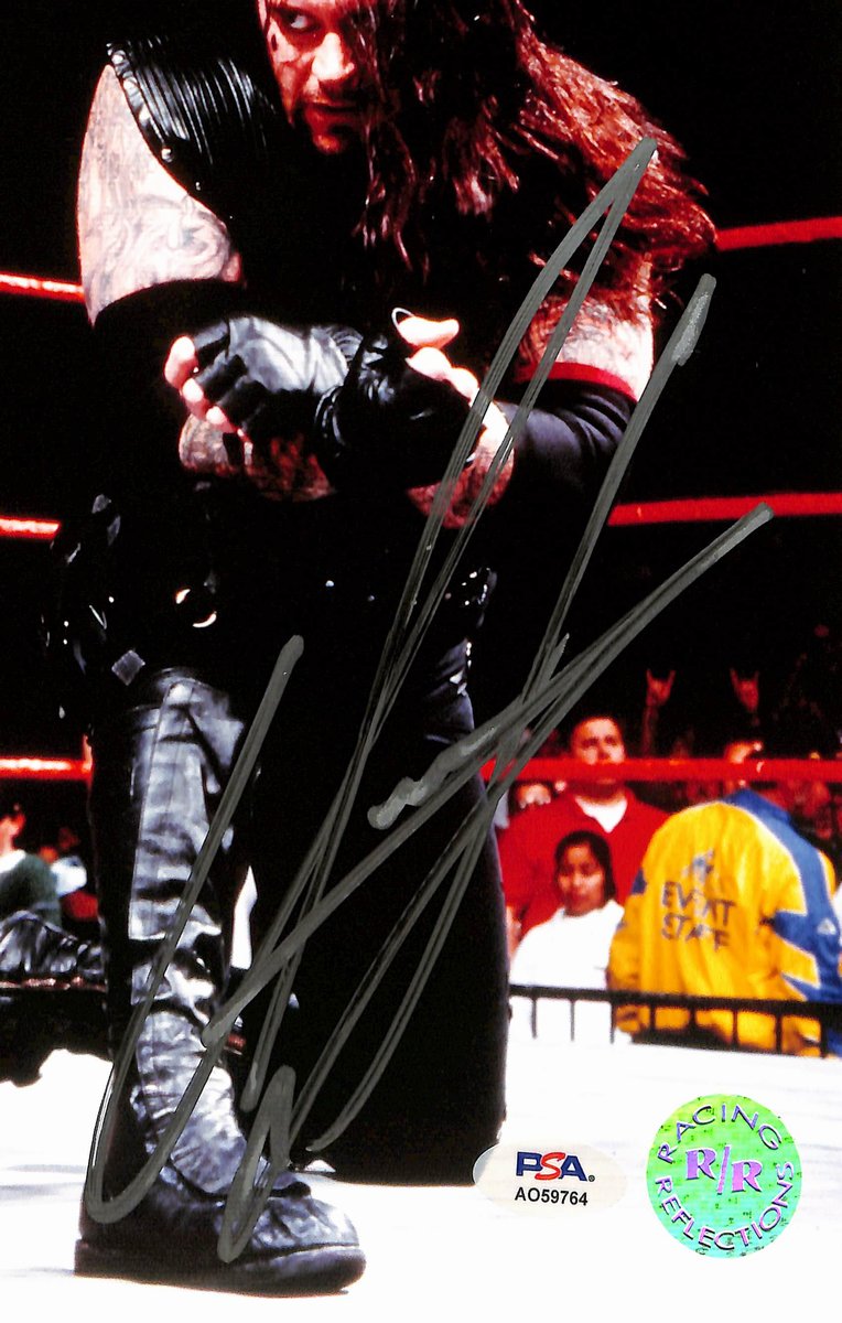 Undertaker Signed/Autographed 8x10 Photo Pro Wrestler PSA 194984