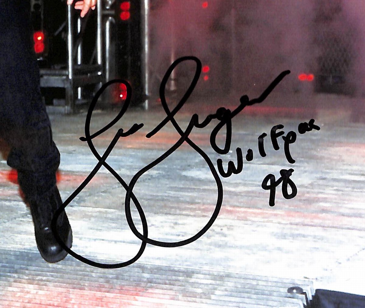 Lex Luger Signed/Inscribed 8x10 Photo Pro Wrestler PSA 194996