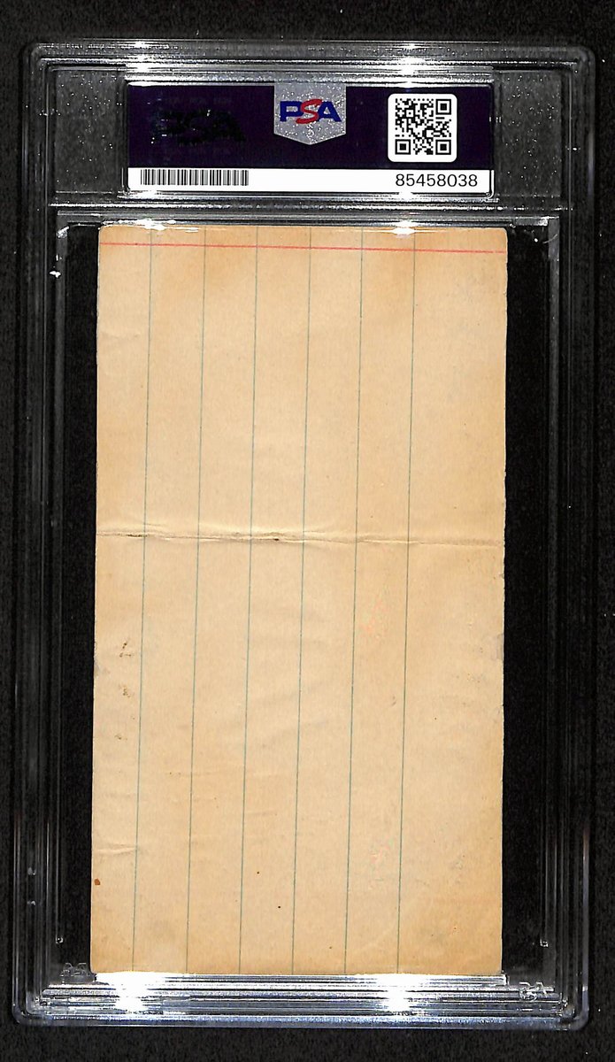 William Howard Taft Signed/Auto 5.5x3 Cut Card Former President PSA/DNA 194431