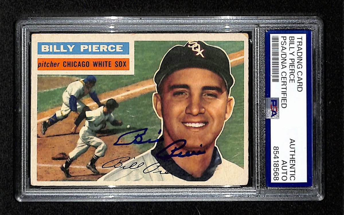 Billy Pierce Signed/Auto 1956 Topps Card #160 Chicago White Sox PSA/DNA 194866