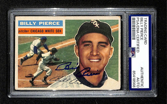 Billy Pierce Signed/Auto 1956 Topps Card #160 Chicago White Sox PSA/DNA 194866