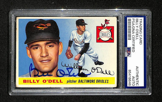 Billy O'Dell Signed/Auto 1955 Topps Card #57 Baltimore Orioles PSA/DNA 195388