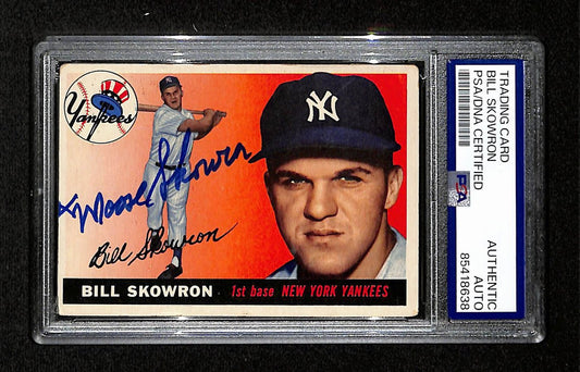Bill Skowron Signed/Auto 1955 Topps Card #22 New York Yankees PSA/DNA 195392