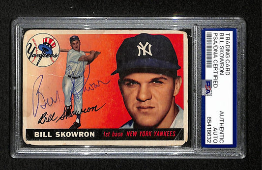 Bill Skowron Signed/Auto 1955 Topps Card #22 New York Yankees PSA/DNA 195393