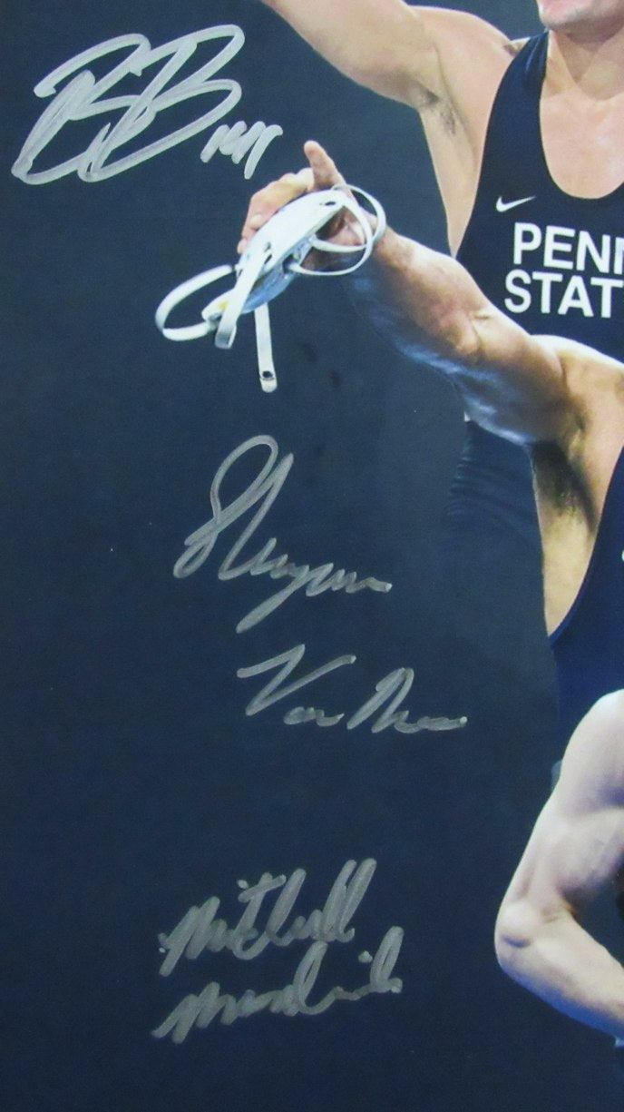 Penn State Wrestling All American 16x20 Photo Autographed by 10 196509