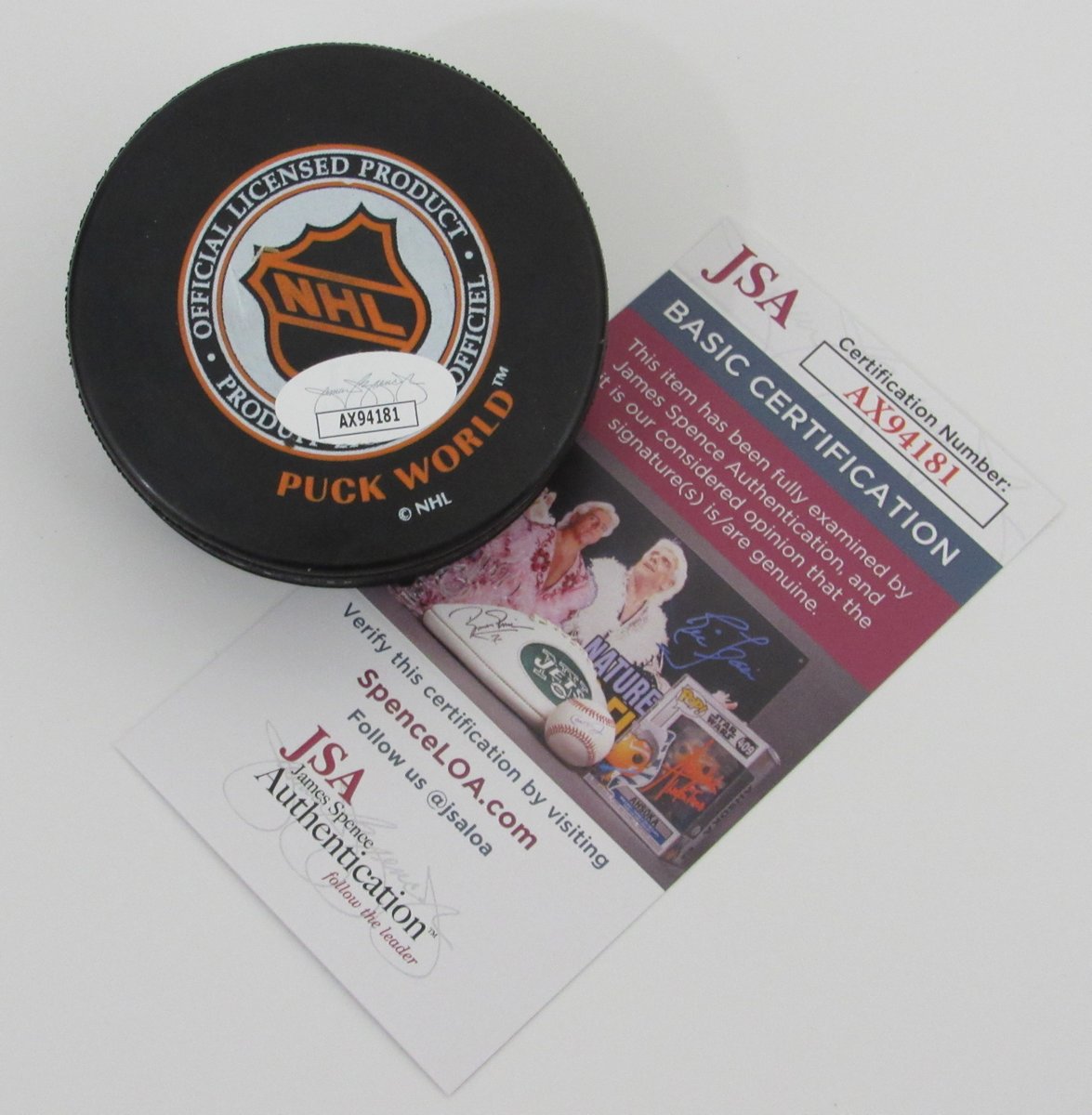 Brendan Shanahan HOF Signed/Autographed Detroit Red Wings Hockey Puck JSA 196604