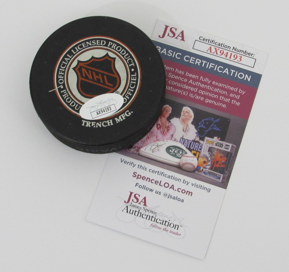 Cam Neely HOF Signed/Autographed Vancouver Canucks Hockey Puck JSA 196601