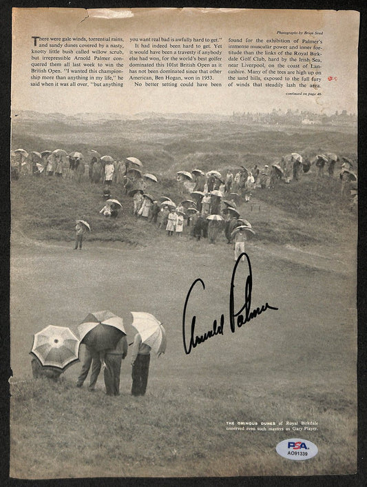 Arnold Palmer Signed/Autographed Magazine Photo British Open PSA/DNA 196016