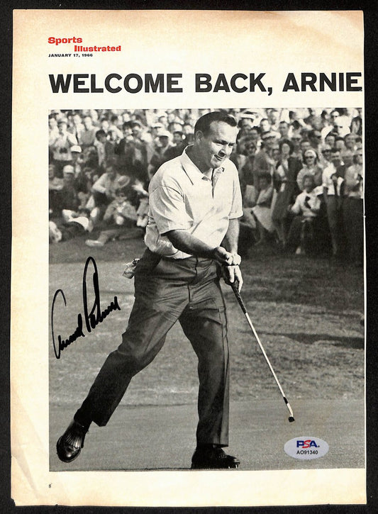 Arnold Palmer Signed 01/17/1966 Sports Illustrated Magazine Photo PSA/DNA 196017
