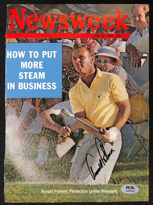 Arnold Palmer Signed June 18, 1962 Newsweek Magazine Cover PSA/DNA 196019
