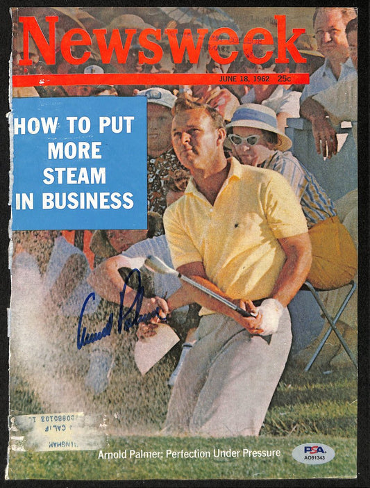 Arnold Palmer Signed June 18, 1962 Newsweek Magazine Cover PSA/DNA 196020