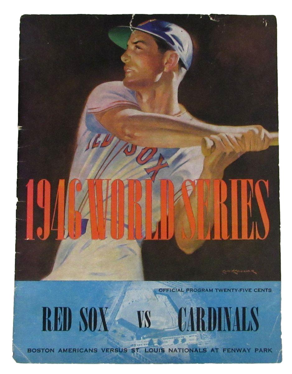 1946 World Series Program Boston Red Sox vs. St. Louis Cardinals 195690