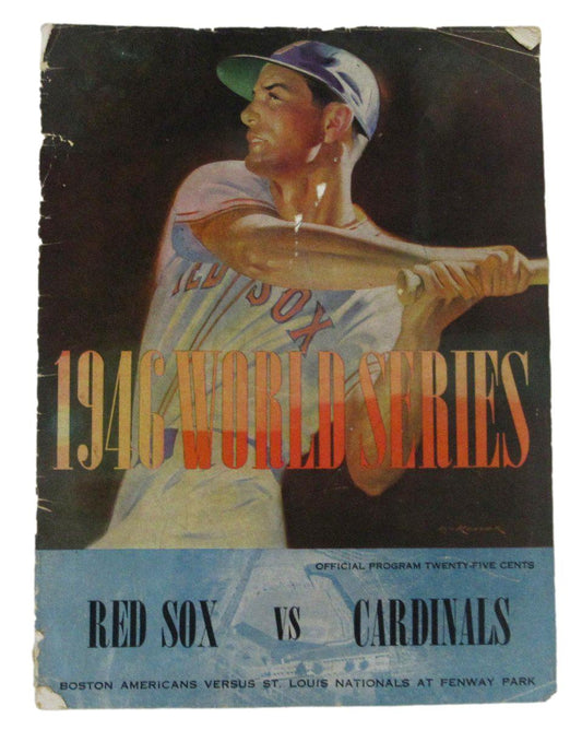 1946 World Series Program Boston Red Sox vs. St. Louis Cardinals 195691