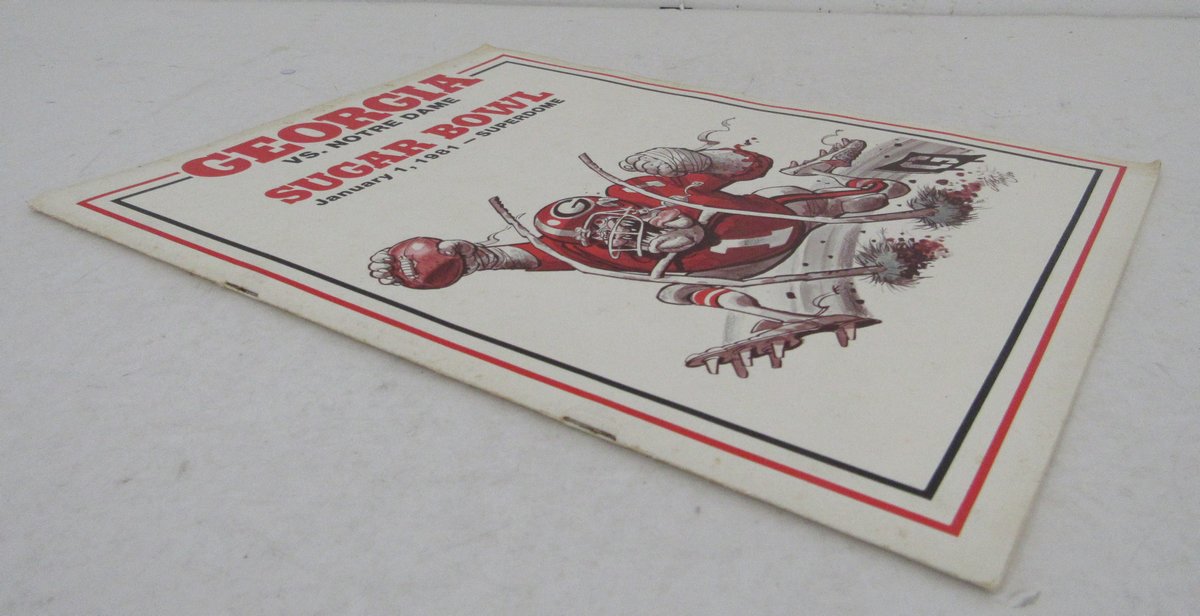 January 1, 1981 Sugar Bowl Press/Media Guide Georgia vs. Notre Dame 195693