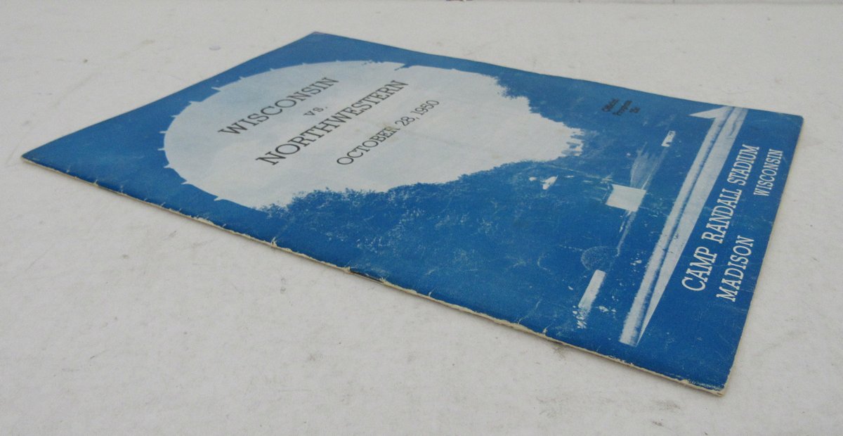 October 28, 1950 College Football Game Program Wisconsin vs. Northwestern 195698