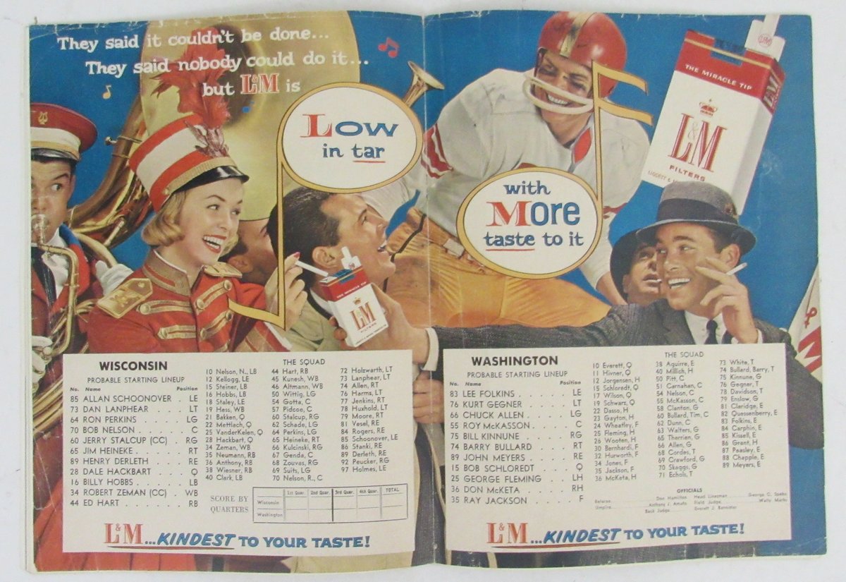 January 1, 2011 Rose Bowl Football Game Program Wisconsin vs. Washington 195699