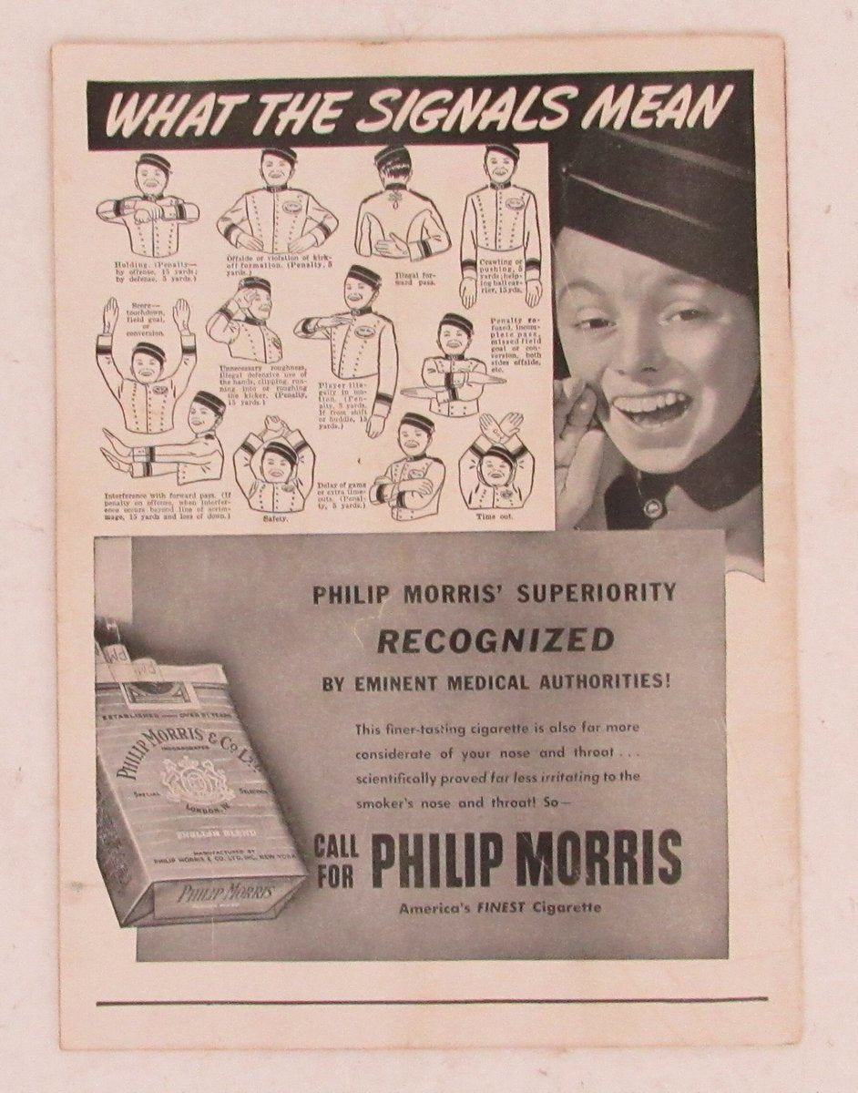 Sept. 22, 1945 College Football Program U.S Naval Air Station vs. Rice 195700
