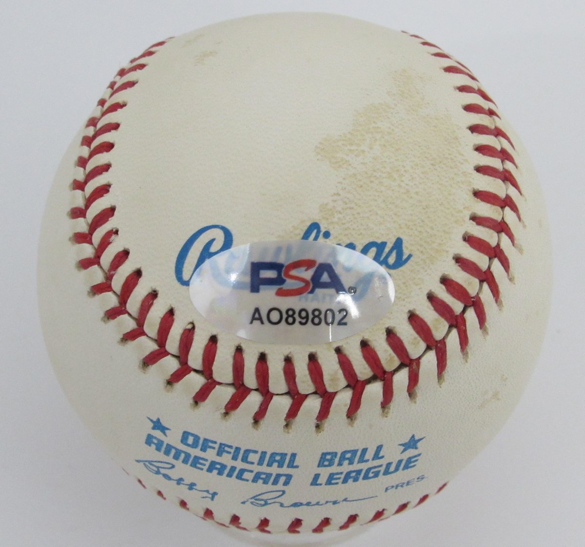 Eddie Lopat Signed/Autographed OAL Baseball New York Yankees PSA/DNA 195780