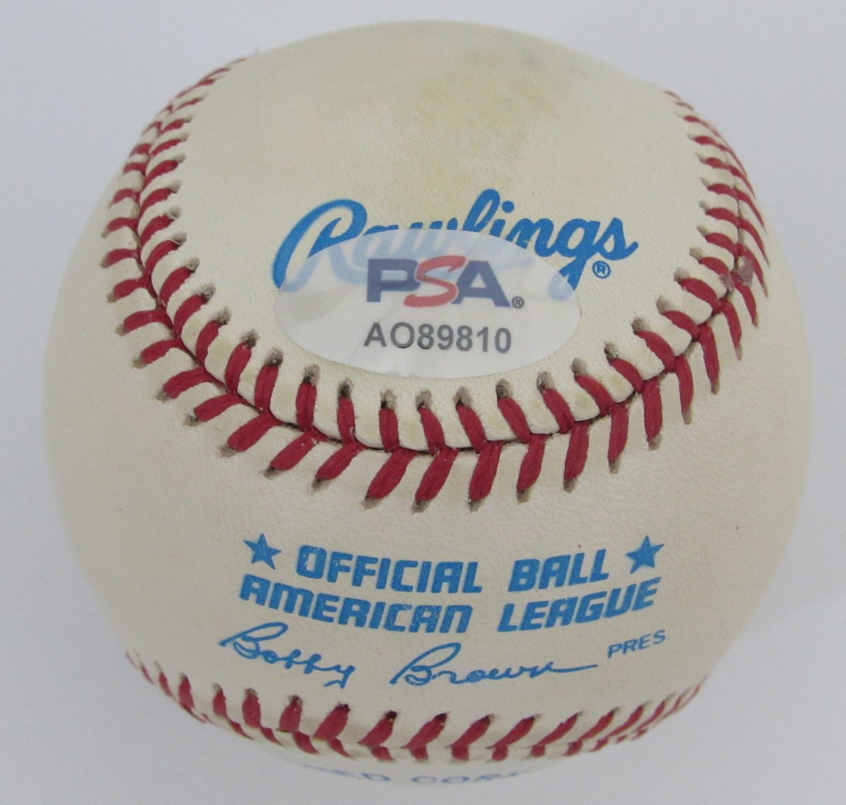 Jimmy Key Signed/Autographed OAL Baseball New York Yankees PSA/DNA 195784