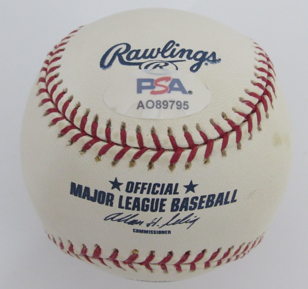 Bob Sheppard Signed/Auto OML Baseball Yankees 100th Anniversary PSA/DNA 195786