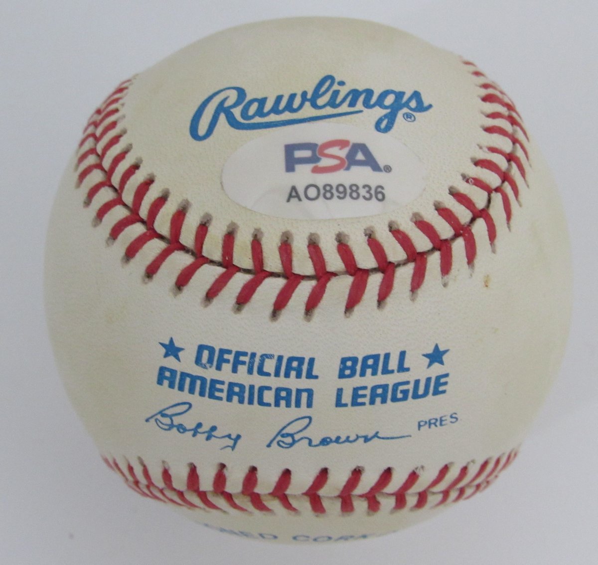 Jim Abbott Signed/Autographed OAL Baseball New York Yankees PSA/DNA 195795