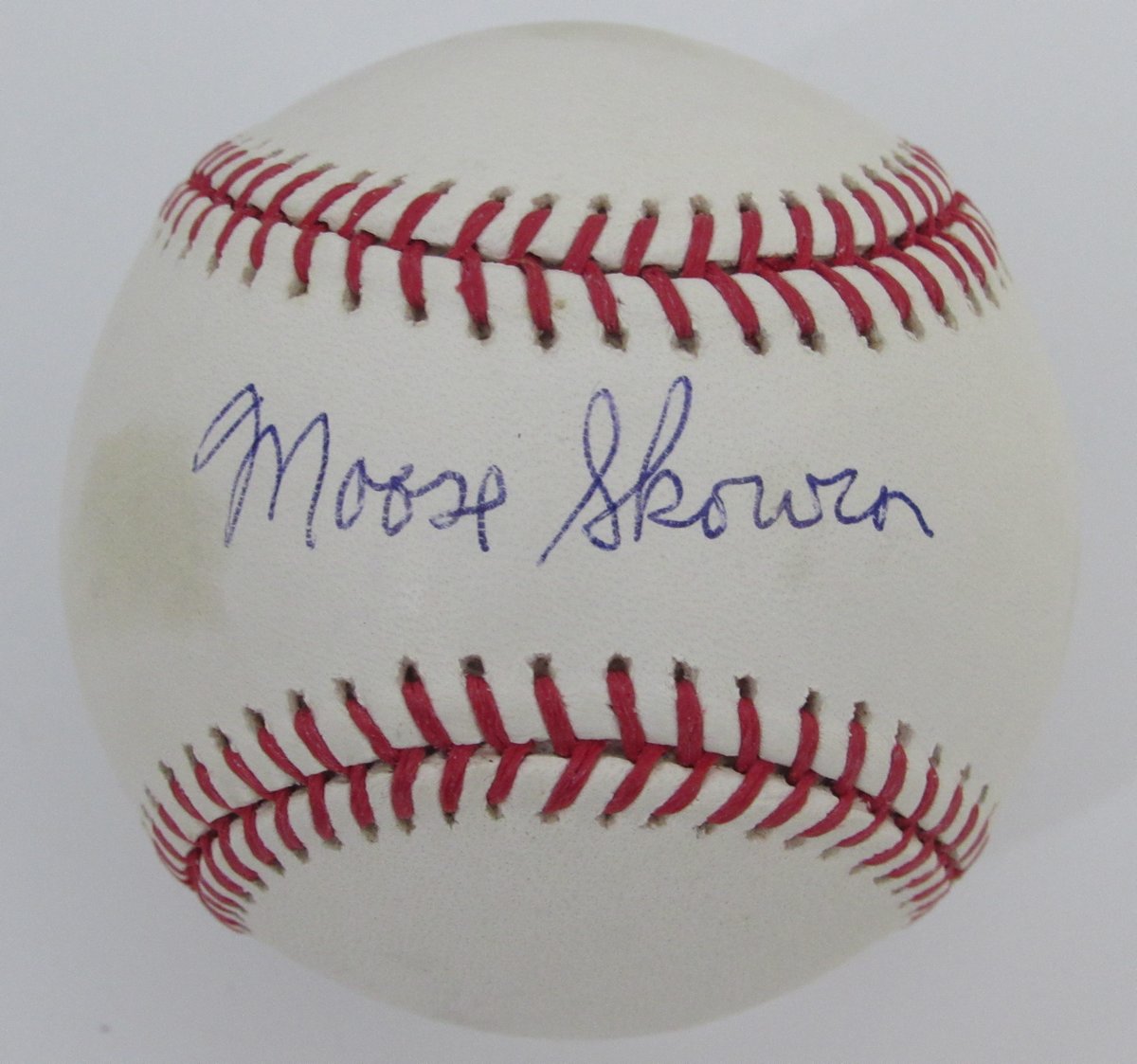 Bill Moose Skowron Signed/Auto OML Baseball New York Yankees PSA/DNA 195798