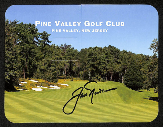 Jack Nicklaus Signed/Auto Pine Valley Golf Club Score Card PSA/DNA 196665