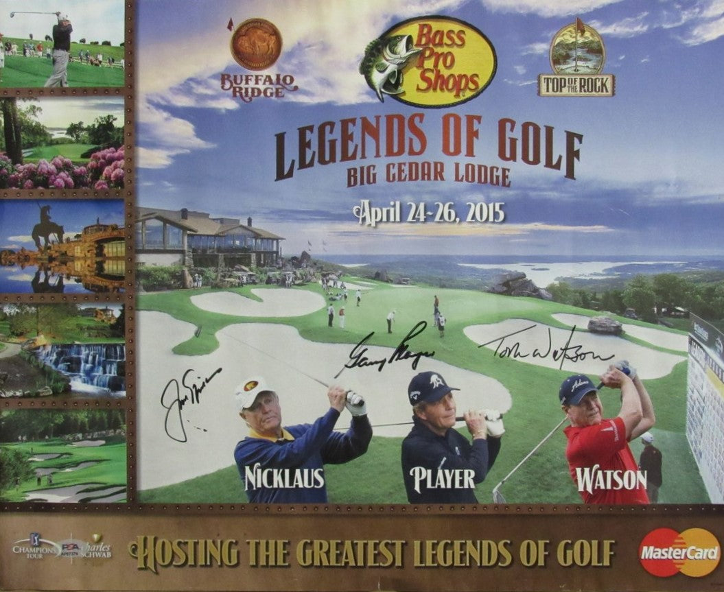 Jack Nicklaus/Gary Player/Tom Watson Signed/Auto 16x20 Photo PSA/DNA 194631