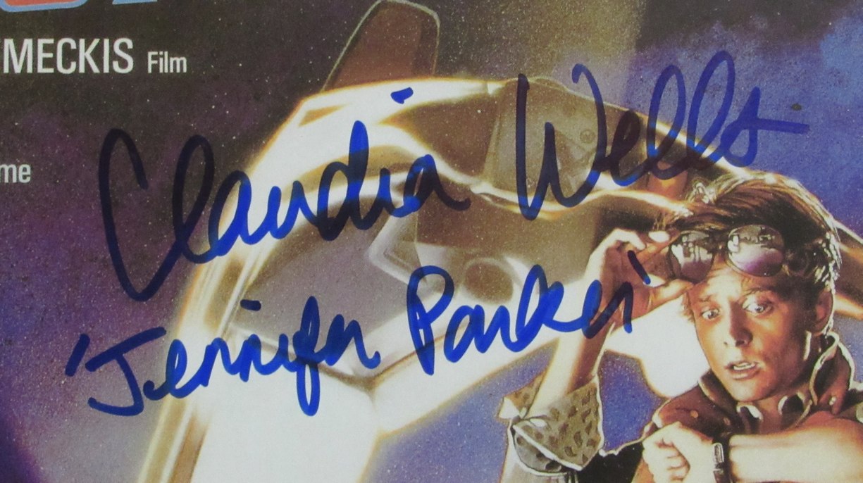 Claudia Wells Signed/Insc 11x17 Movie Poster "Back To The Future" PSA/DNA 195854