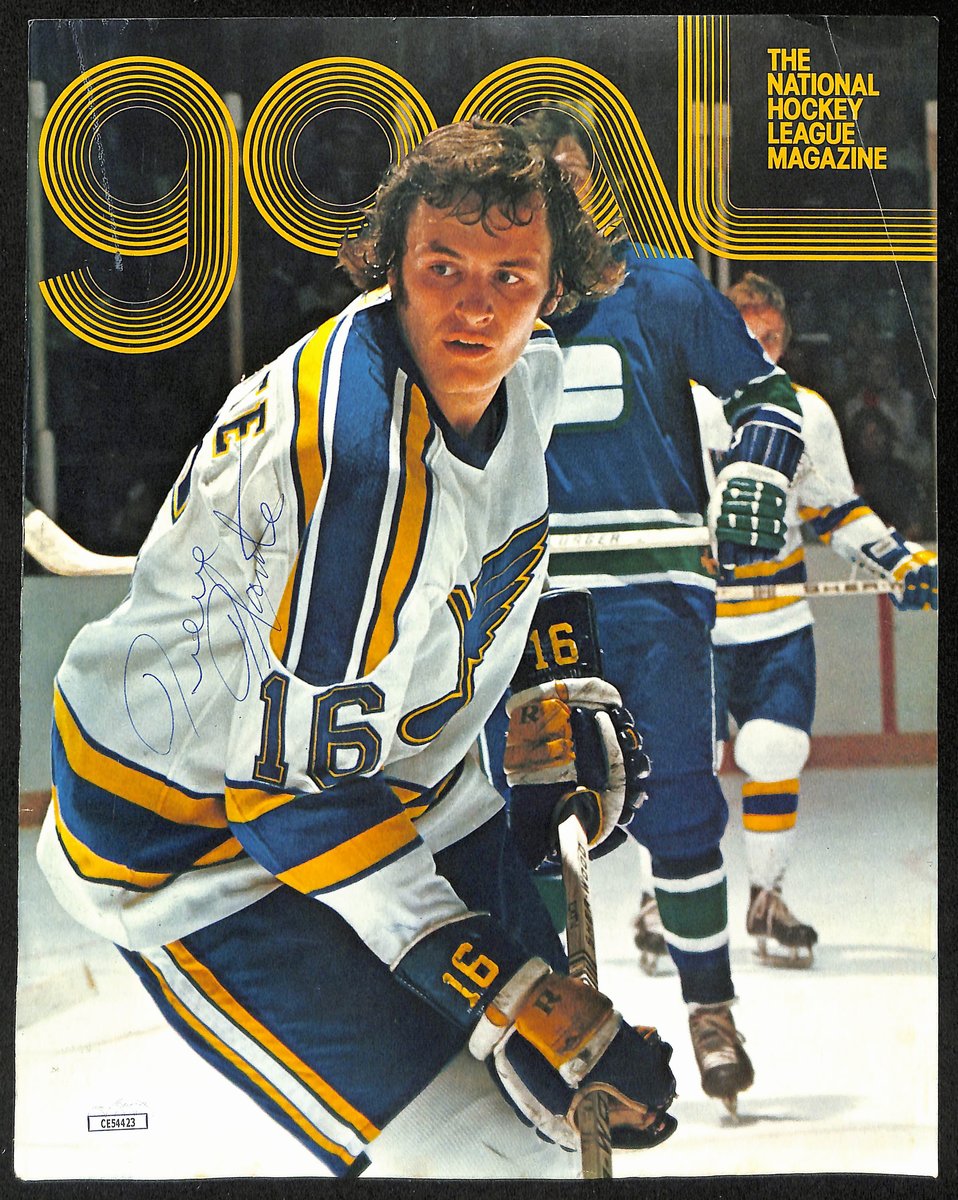 Pierre Plante Signed/Autographed 8x10 Magazine Photo St. Louis Blues JSA 196622