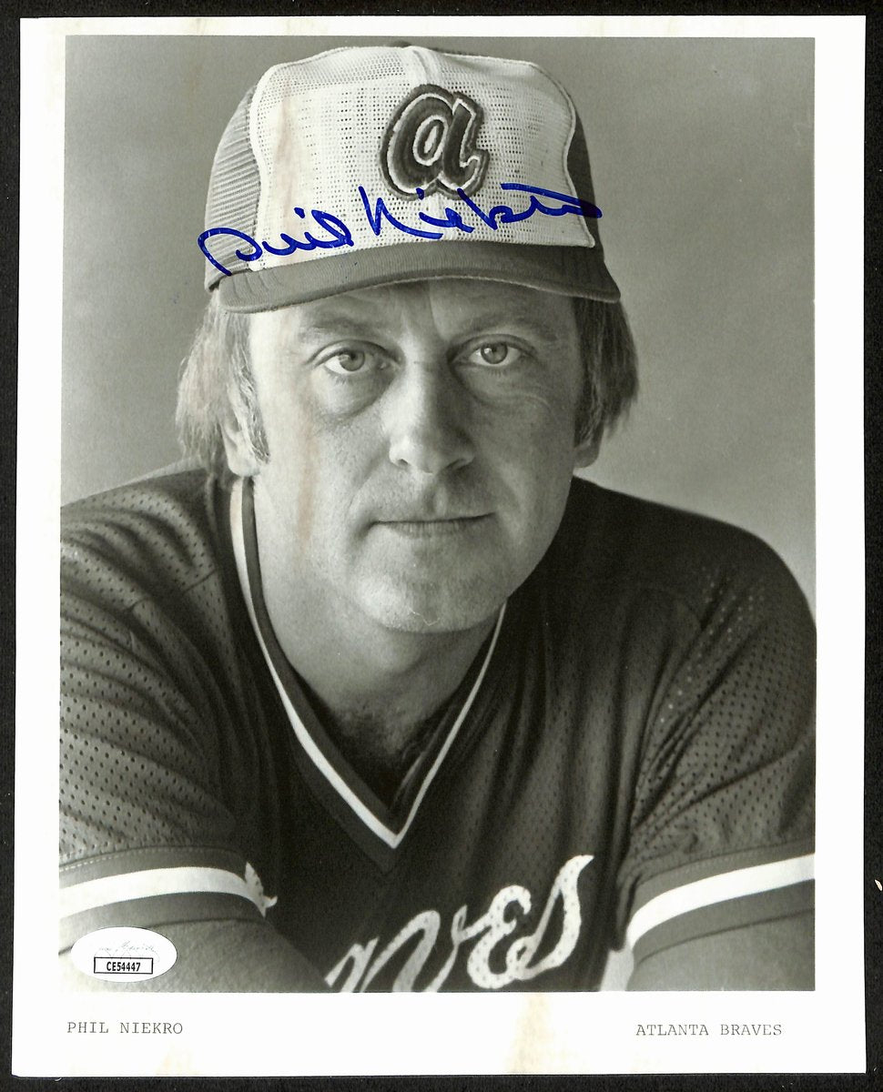 Phil Niekro HOF Signed/Autographed 8x10 Photo Atlanta Braves JSA 196646