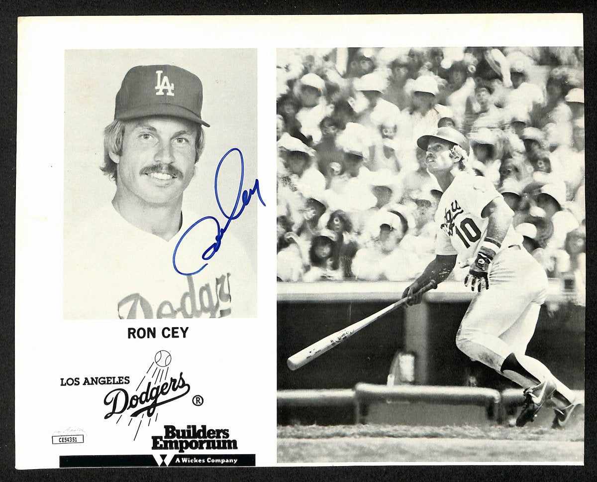 Ron Cey Signed/Autographed 8x10 B/W Photo Los Angeles Dodgers JSA 196177