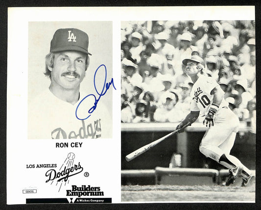 Ron Cey Signed/Autographed 8x10 B/W Photo Los Angeles Dodgers JSA 196177