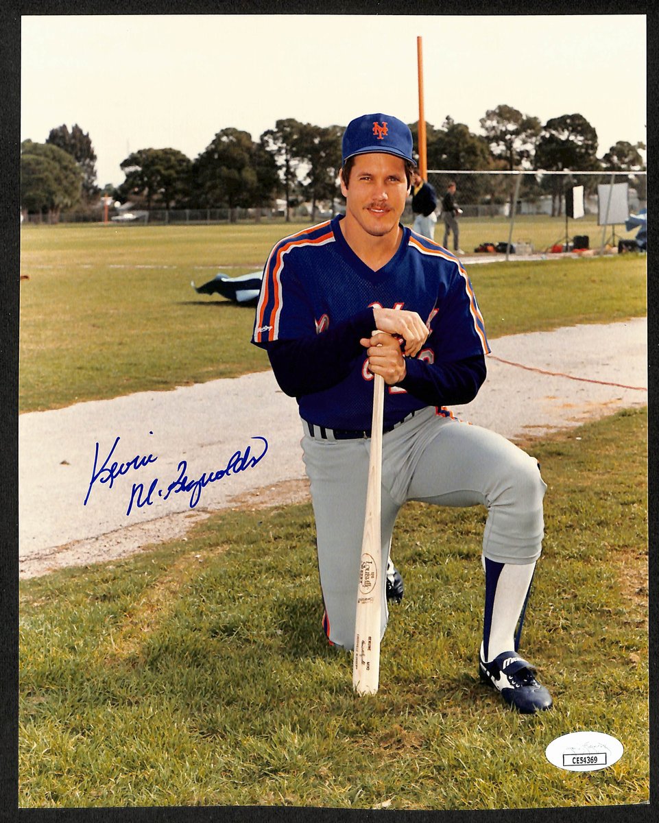 Kevin McReynolds Signed/Autographed 8x10 Photo New York Mets JSA 196195